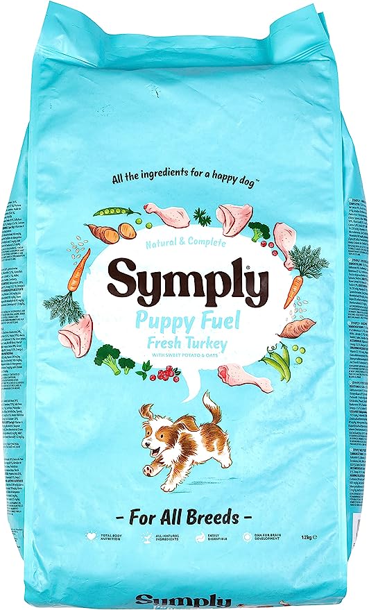 [300888-12KG] Symply Puppy Fuel Fresh Turkey Dry Dog Food 12kg