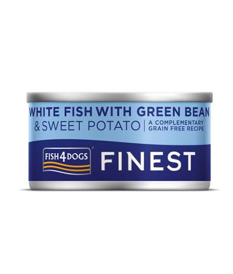 [300929-85G] Fish4Dogs White Fish with Green Bean & Sweet Potato Wet 85gm