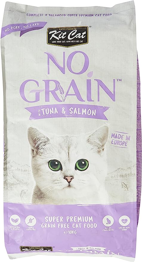 Kit Cat No Grain Tuna & Salmon Dry Cat Food 10kg