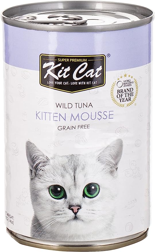 Kit Cat  Kitten Mousse Wild Tuna 400gm