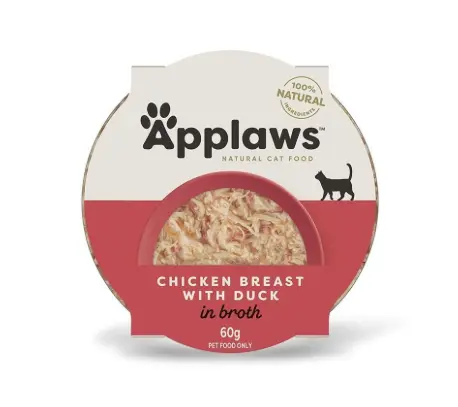 Applaws Cat Chicken with Duck in Peel & Serve Pot 60gm