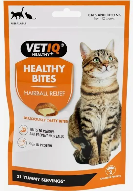 VetIQ Healthy Bites Hairball Remedy for Cats & Kittens 65gm