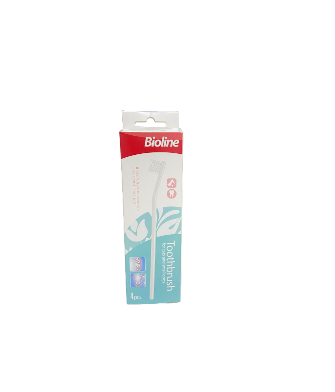 Bioline Toothbrush for Cat & Puppy Set 4pcs