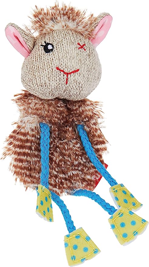 Gigwi Toy Sheep Refillable Slivervine with 3 Slivervine Teabags with Ziplock Bag