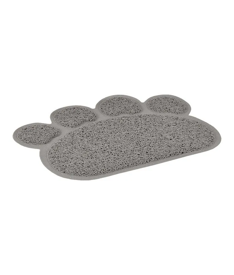 [850430-GREY-Large] Flamingo Cat Litter Tray Paw Mat