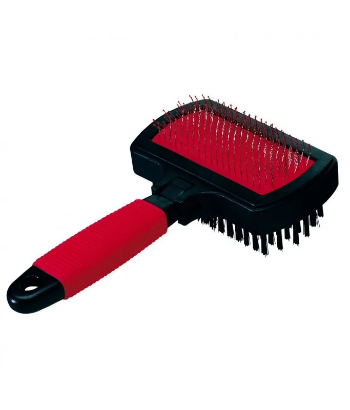 Ferplast Carder with brush for dogs and cats GRO 5982, Ideal for medium and long-haired animals, 17 x 10,5 x h 5 cm