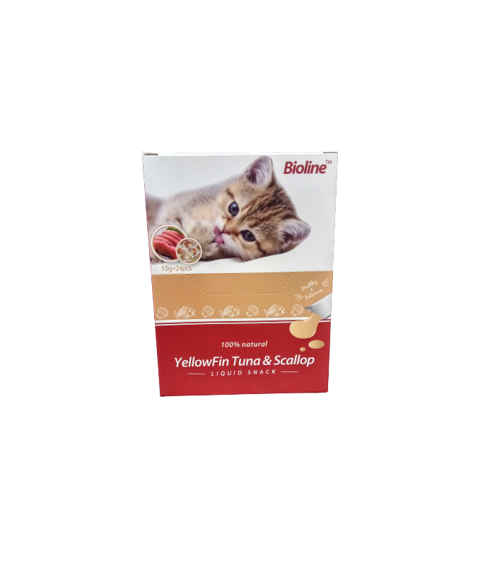 Bioline Cat Treats Yellowfin Tuna & Scallop 24x15gm