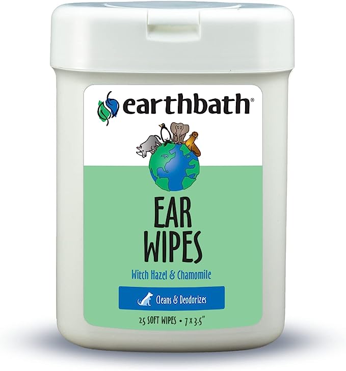 Earthbath All Natural Specialty Ear Wipes 25Pcs