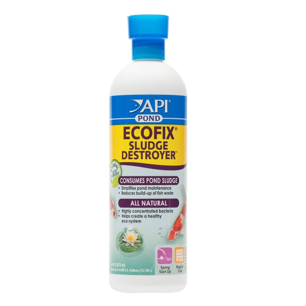 API Pond Ecofix Sludge Destroyer 16oz / 473ml Good Bateria to Remove Aquatic Waste