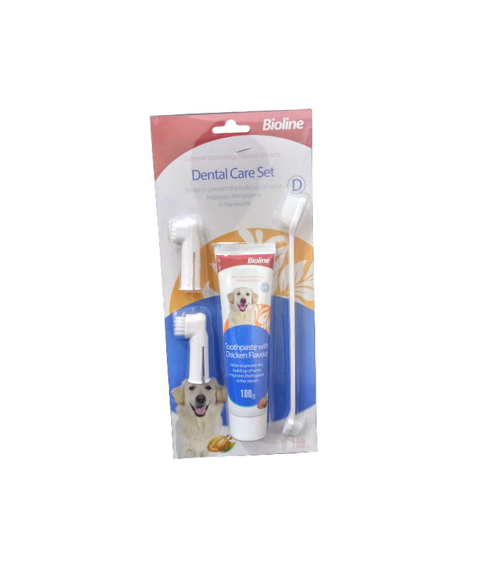 Bioline Dental Hygiene Set Chicken for Dogs 100gm