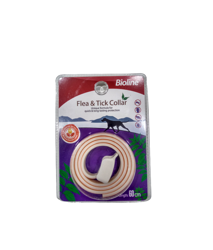 Bioline Flea & Tick Collar Dog Margosa & Sweet Orange 60cm