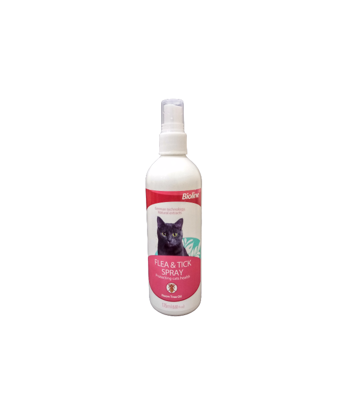 Bioline Flea & Tick Spray for Cat 175ml