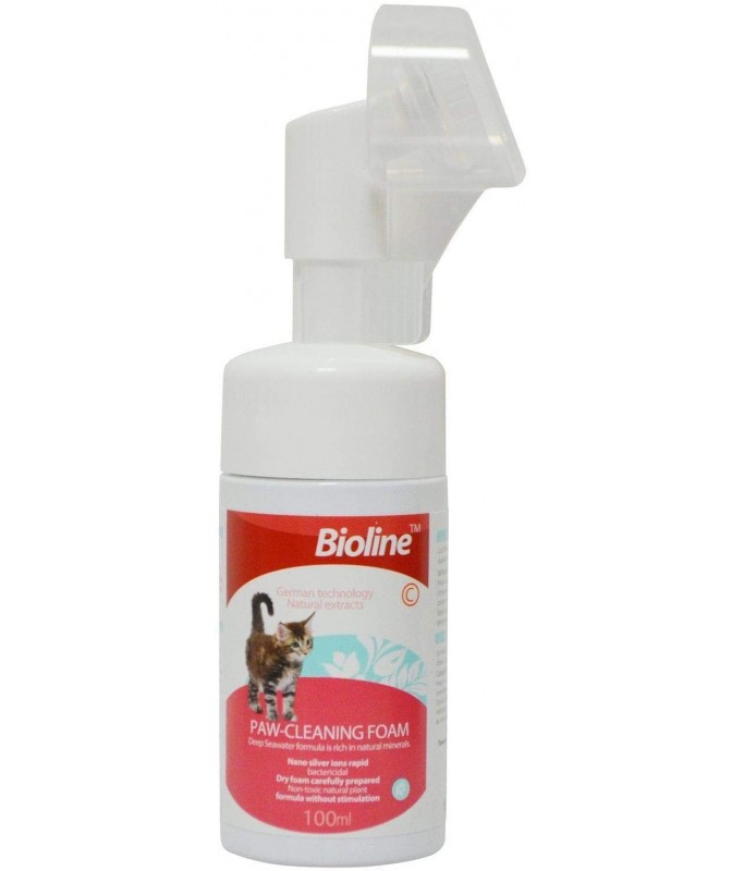 Bioline Paw Cleaning Foam for Cat 100ml