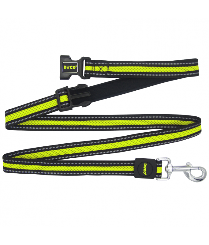 Doco 6Feet Athletica Easy-Snap Air Leash  Safety Lime M / L