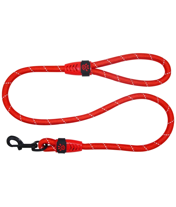 Doco Reflective Rope Leash Red Small