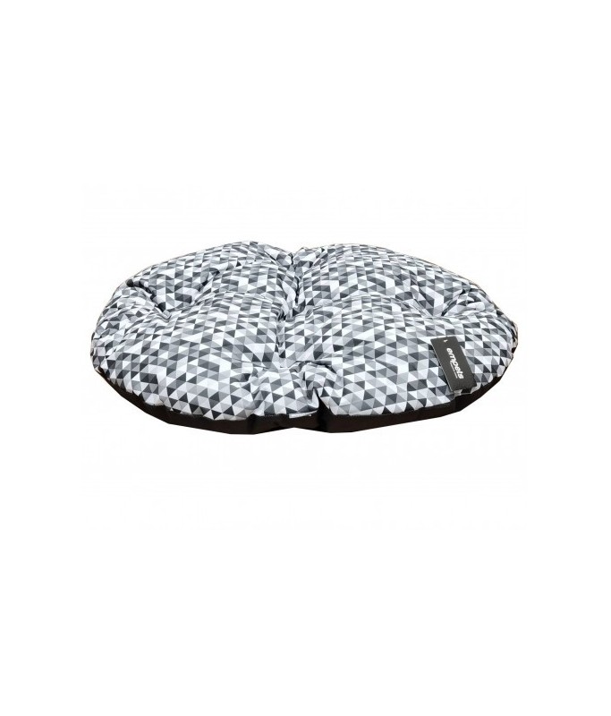 Empets Modern Oval Cushion Black / White 78cm