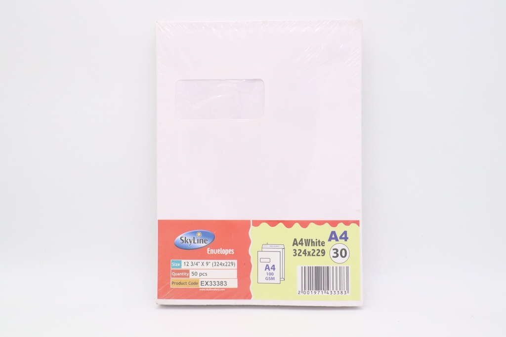 Skyline Envelopes A4 White 100GSM