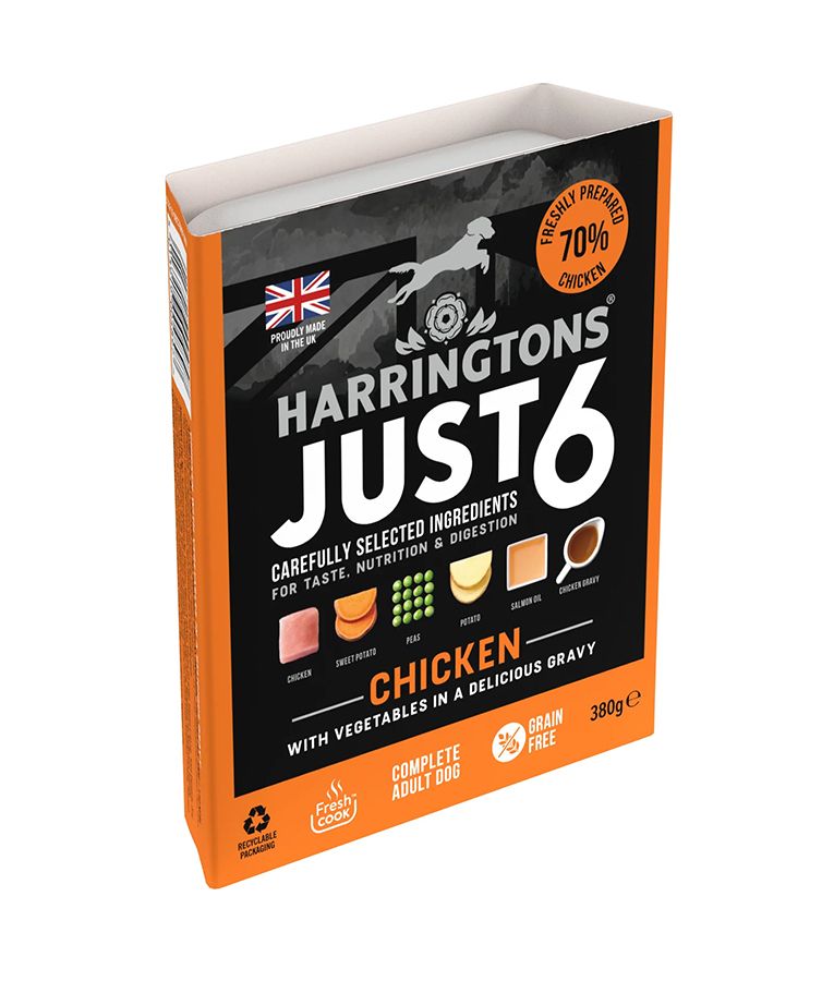 Harringtons Just 6 Chicken Grain Free Wet Dog Food 380gm