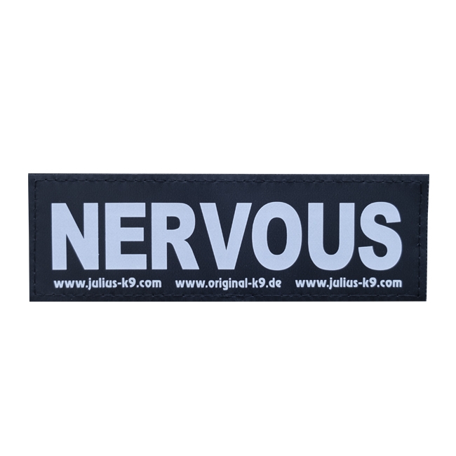 Julius-K9 Trixie 2 Labels Nervous Dog Harness Patch Large