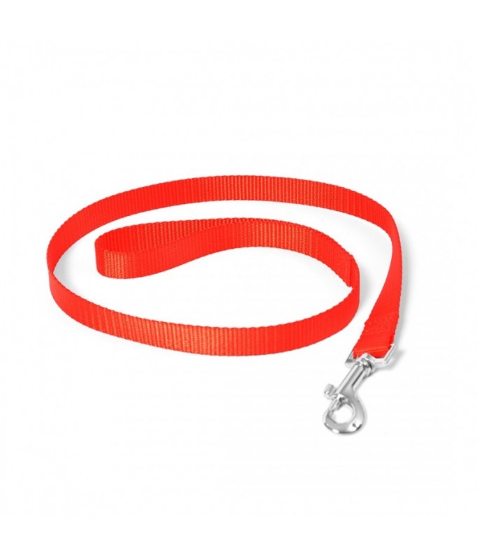Duvo Plus Nylon Dog Training Lead Red 25mm