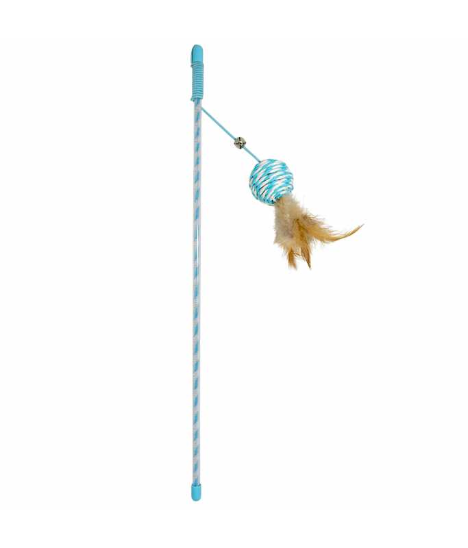 Duvo+ Playing Rod Catchy Paper Ball Blue 41x4x3.5cm