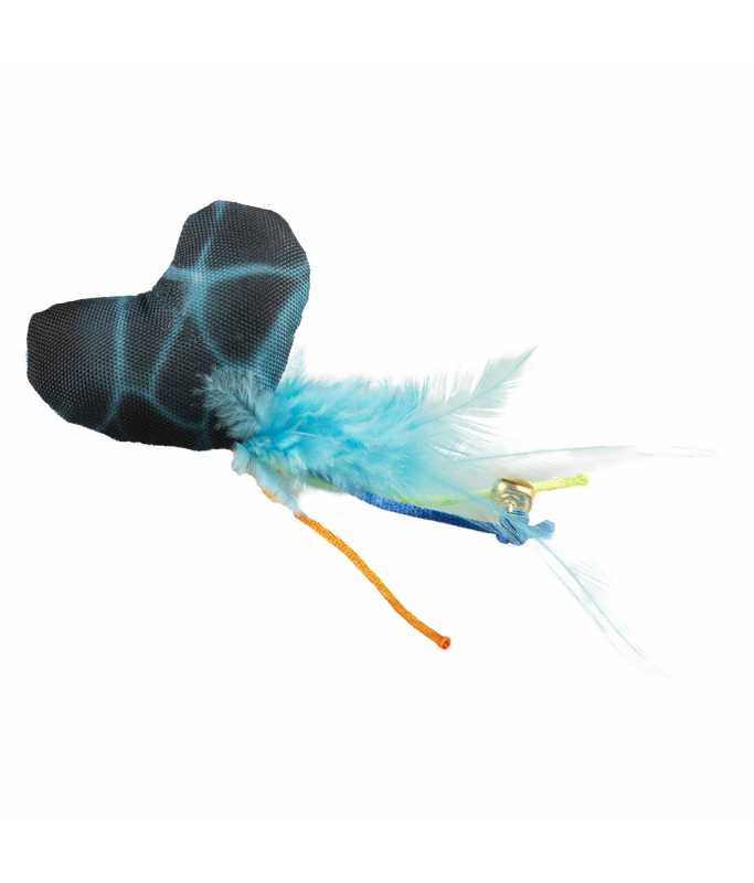 Duvo+ Flash Heart With Feathers Blue / Green 16.5x7x3cm