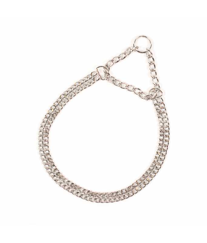 Duvo+ Slip Collar 2 Rows Chromed 50cm