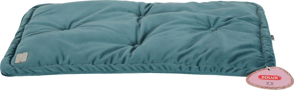 Zolux Cat Chambord Chesterfield Duvet, 59 cm Size, Peacock Green - Cat Bedding