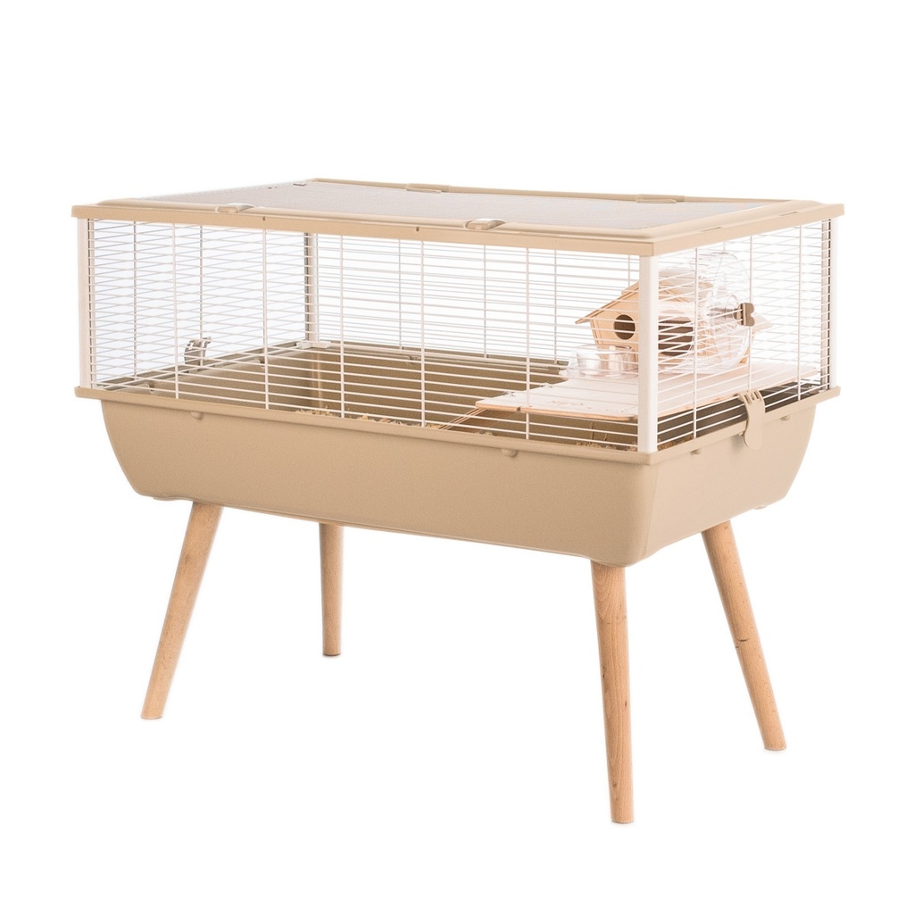 Zolux Neo Nigha Small Rodent Cage - L, 77.5 x D 47.5 x H 64.5cm, Beige
