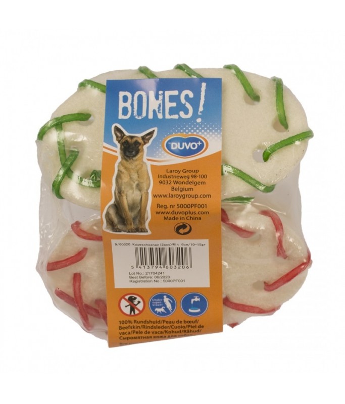Duvo Plus Rawhide Chewy Dog Shoe 2pcs 6cm
