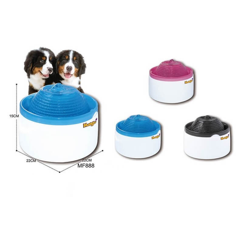 KW Zone Mango Pet Water Fountain MF888 Flowing Recirculating Pet Drinking Bowl Assorted