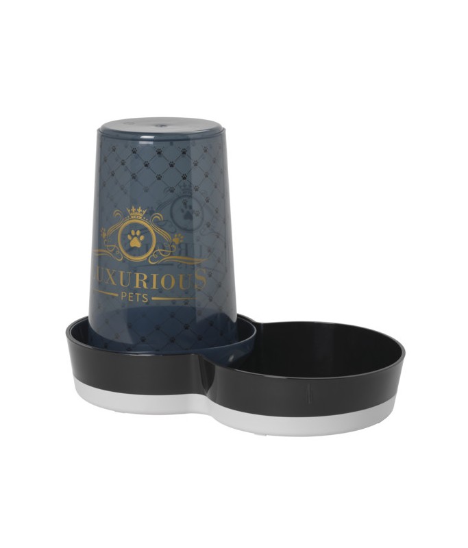 Moderna Luxurious Pets Water Dispenser Bowl Large Black