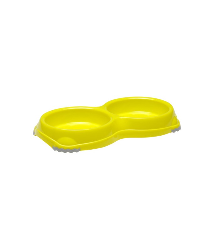 Moderna Double Smarty Bowl Yellow XS