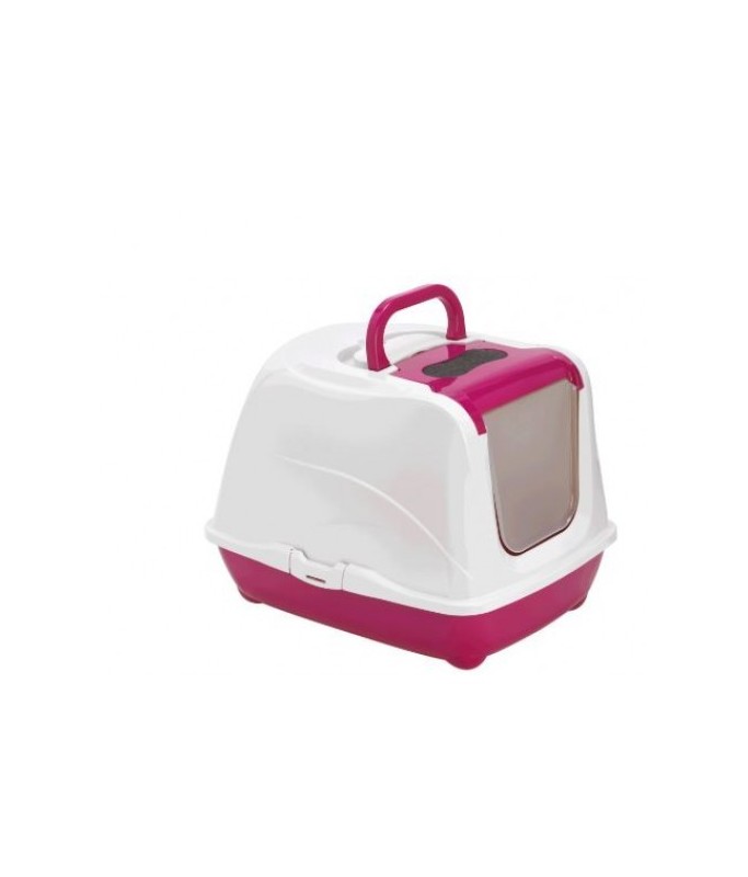 Moderna Flip Cat Large Closed Toilet Litter Box C230 Dark Pink 39x50x37cm