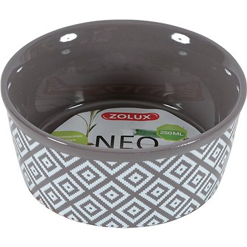 Zolux 206683 Stoneware Bowl 250 ml Grey