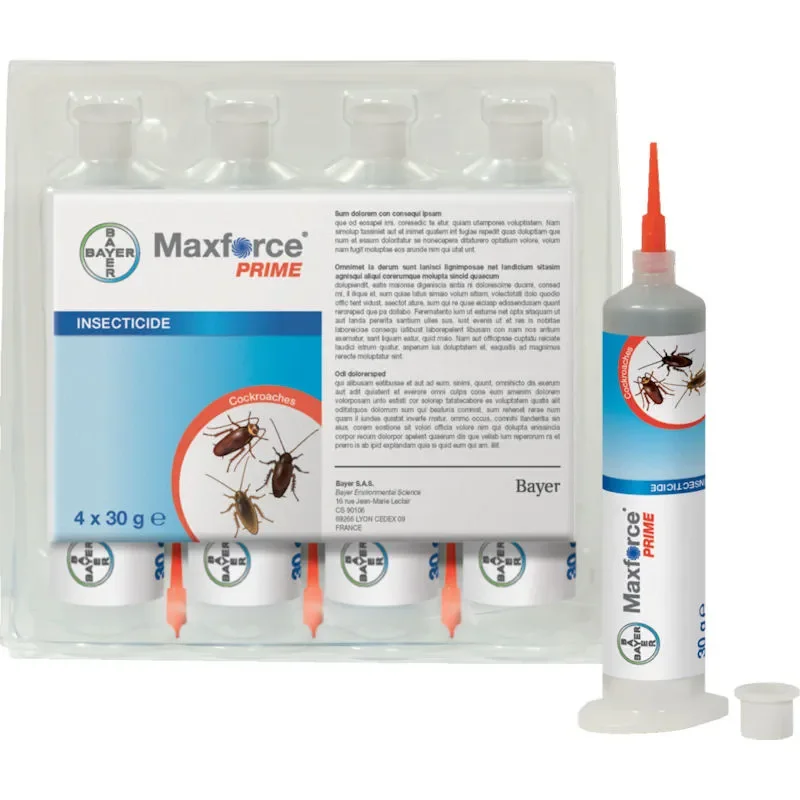 Maxforce Prime Insecticide Cockroach Lure Bait Gel Clear 4x30gm