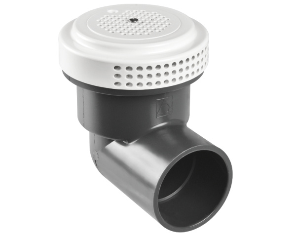 AstralPool Drain Fitting ABS with 50mm Elbow for Floor Suction of Fish Ponds & Pools