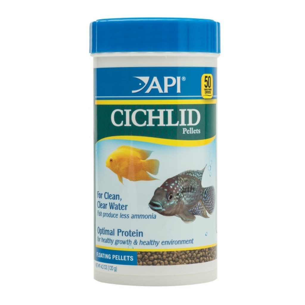 API Cichlid Pellets 4.2oz / 120gm Floating Aquarium Fish Food