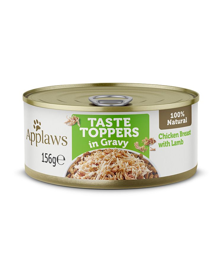 Applaws Taste Topper in Gravy Chicken Lamb Dog Tin 156gm