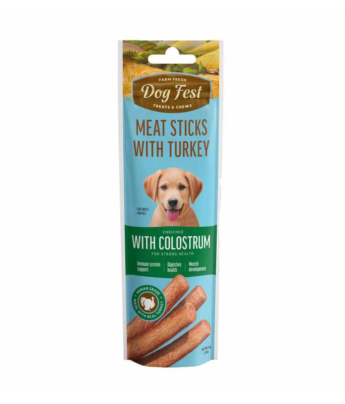 Dog Fest Turkey Stick With Colostrum 45gm