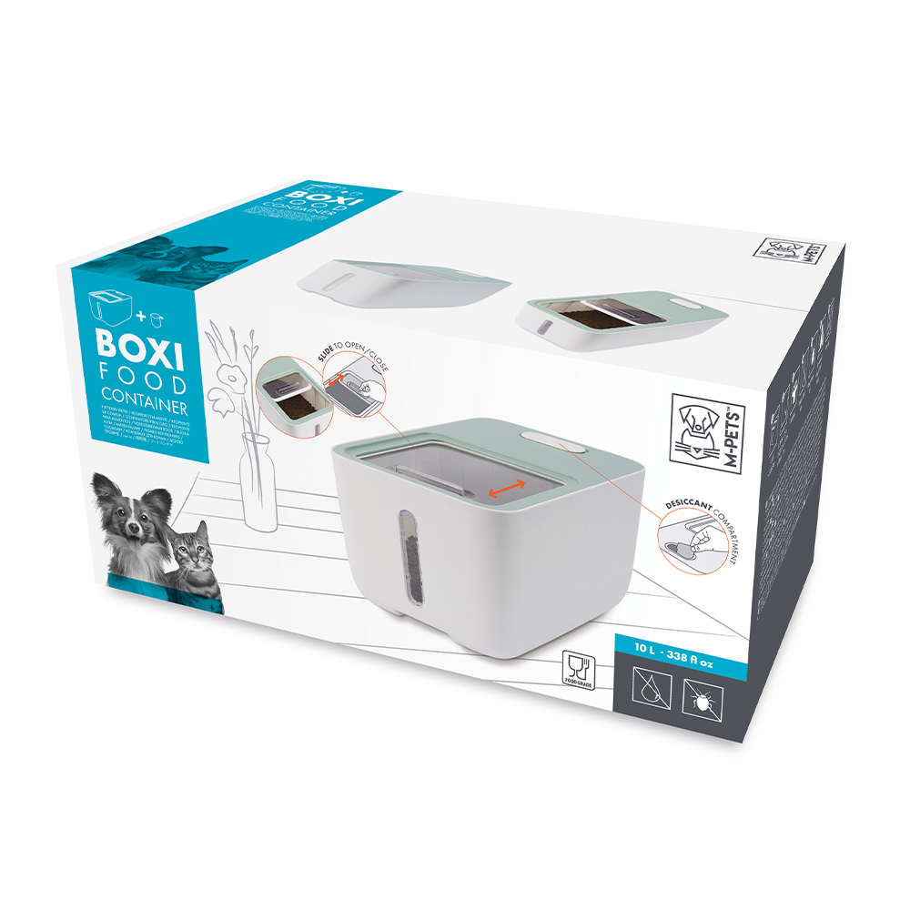 M-PETS Boxi Food Container 10L with Desiccant Compartment