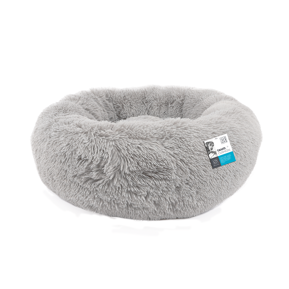 M-PETS Tahiti Soft Cushion Light Grey Medium