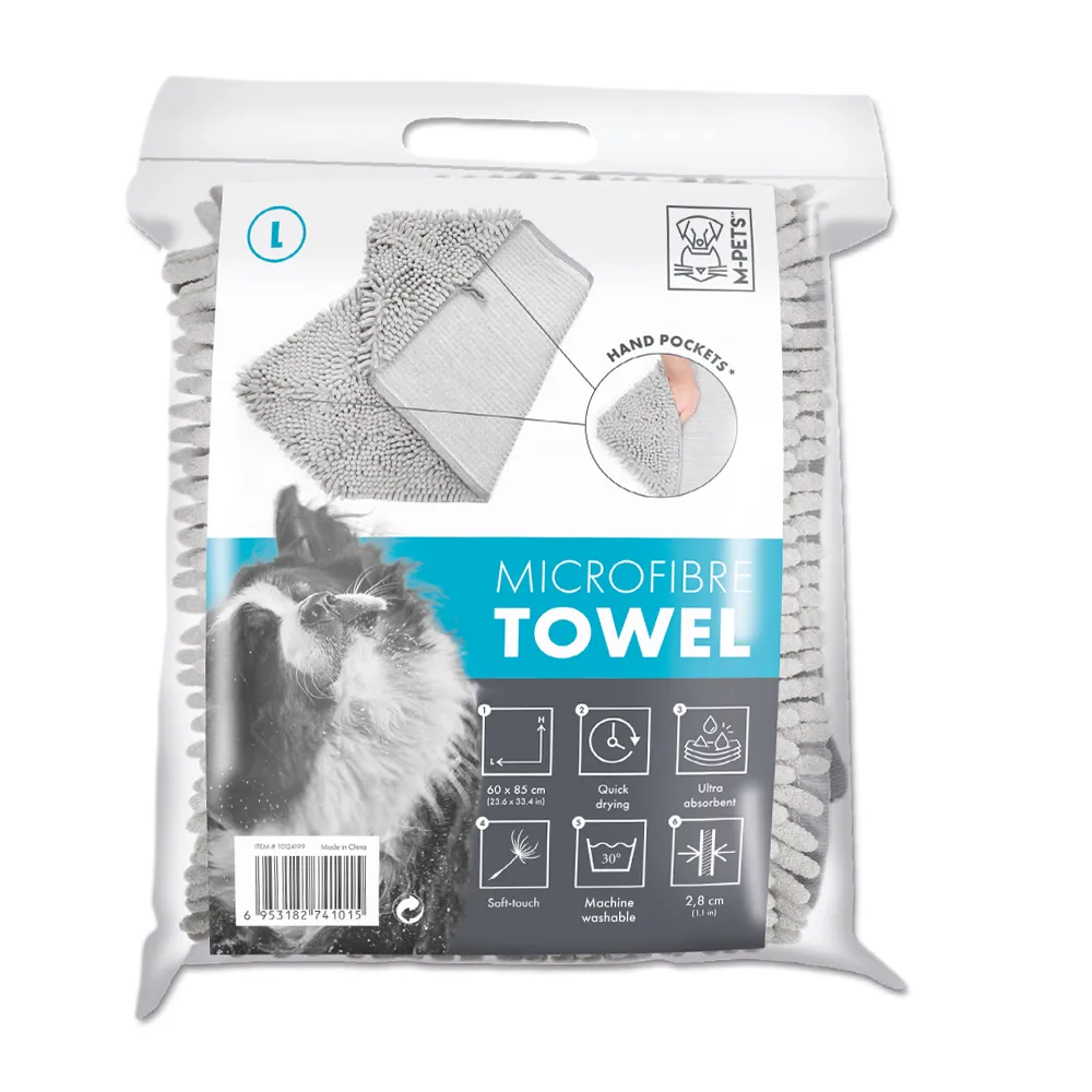 [6953182741015] M-PETS Microfibre Towel Large
