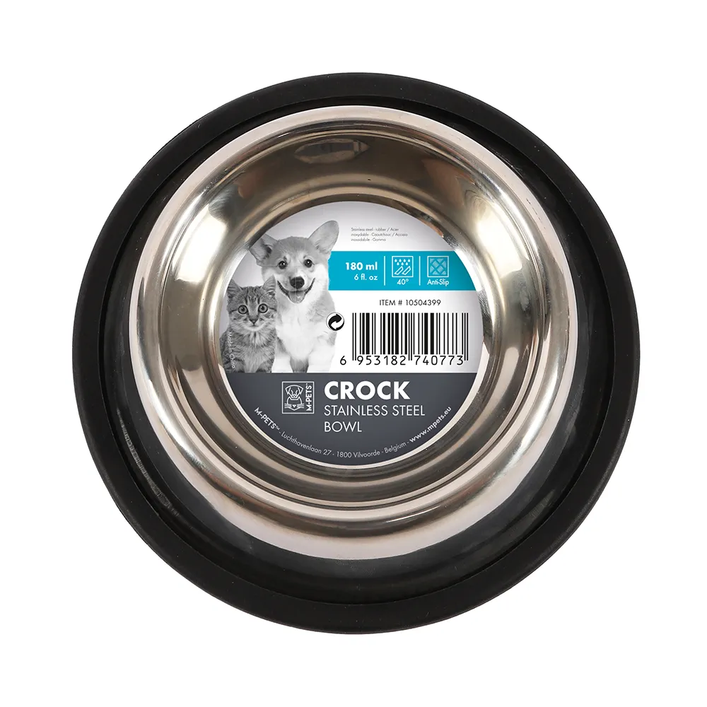 [6953182740773] M-PETS Crock Stainless Steel Bowl XS
