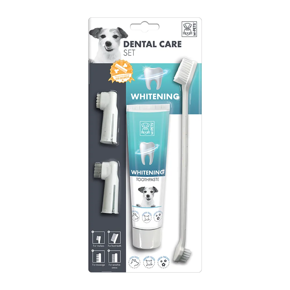 [6953182739609] M-PETS Dental Care Set Whitening Toothpaste Kit