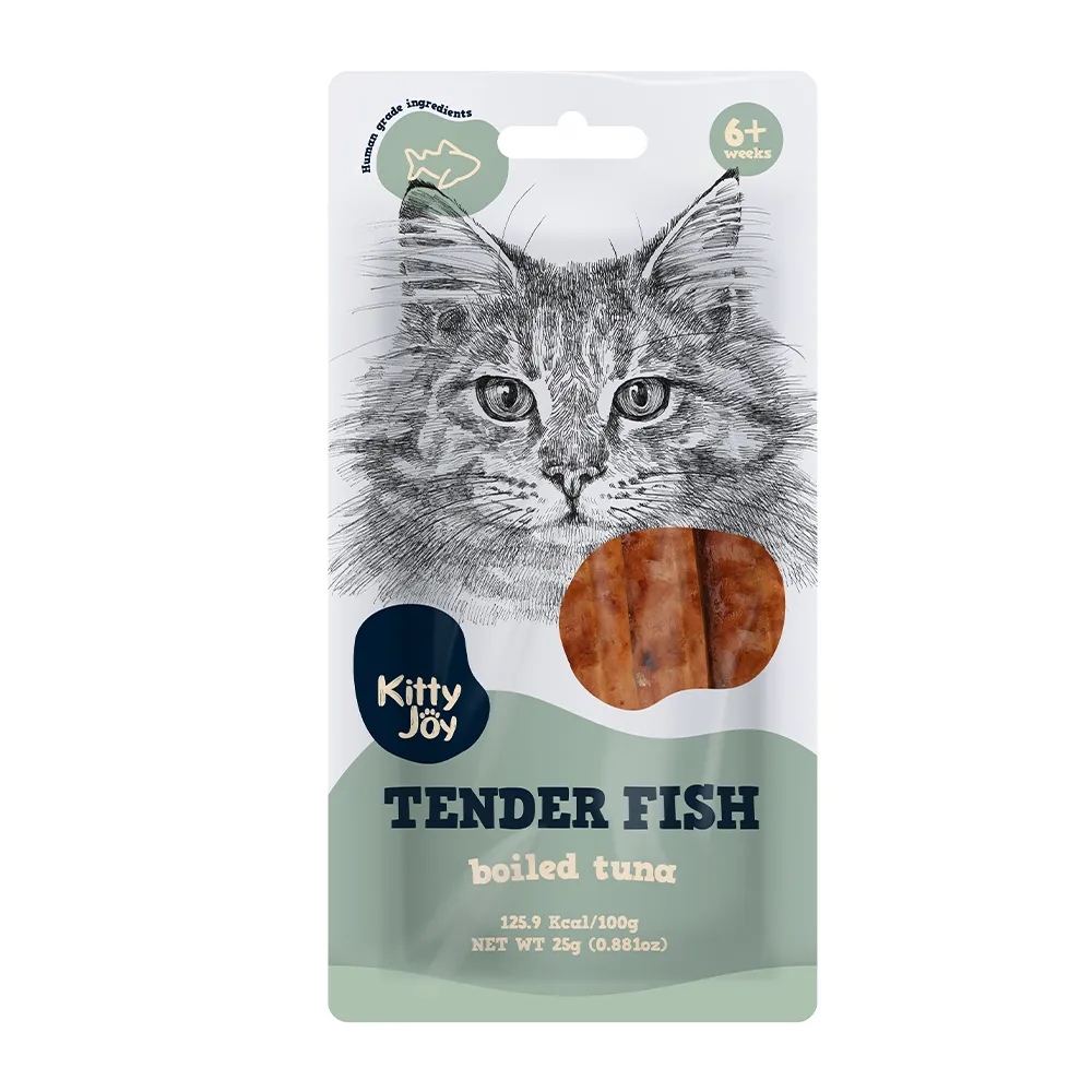 [4751035551284] Kitty Joy Tender Fish Boiled Tuna Cat Treats 25gm