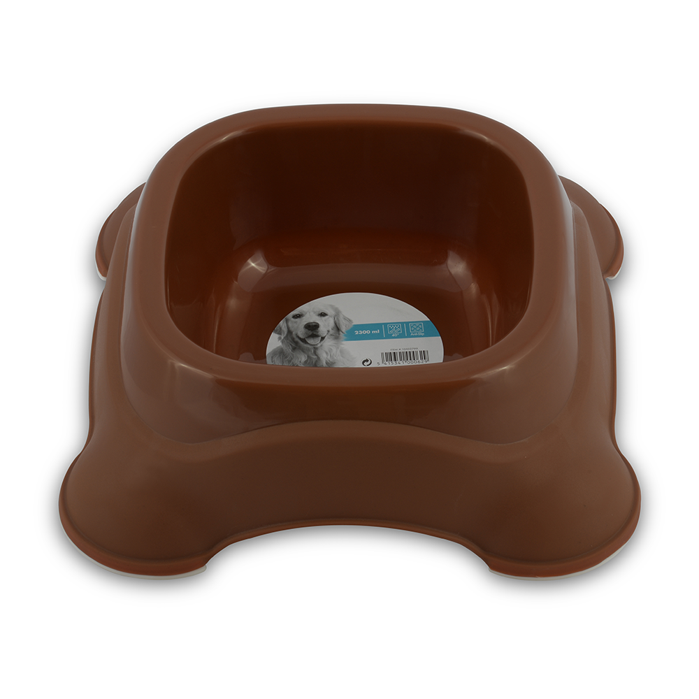 M-PETS Plastic Single Bowl Assorted Colors 2300ml