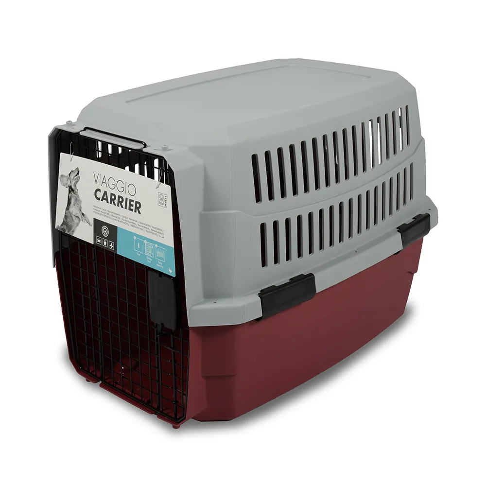 [5415341006331] M-PETS Viaggio Carrier Red / Grey Large 81.3x56x58.5cm