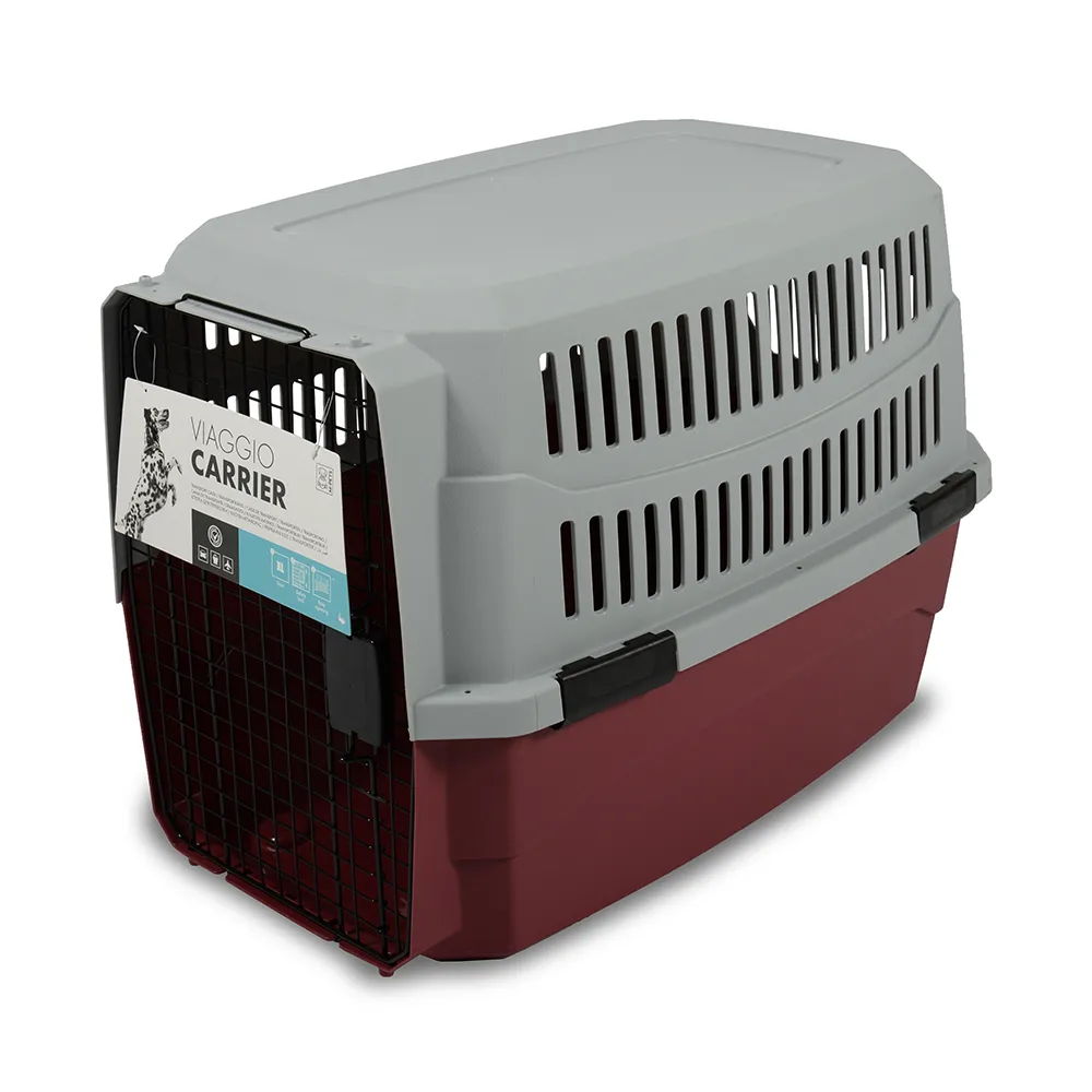 [5415341006355] M-PETS Viaggio Carrier Red / Grey XL 91.5x61x66cm