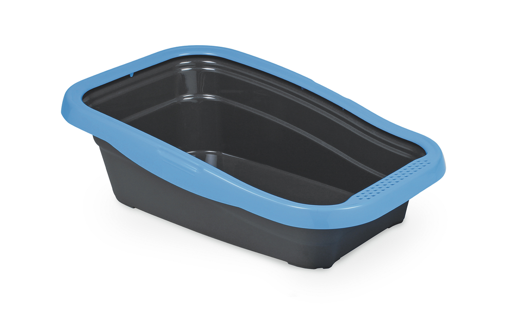 MPS2 Nella Cat Litter Tray with Frame Blue